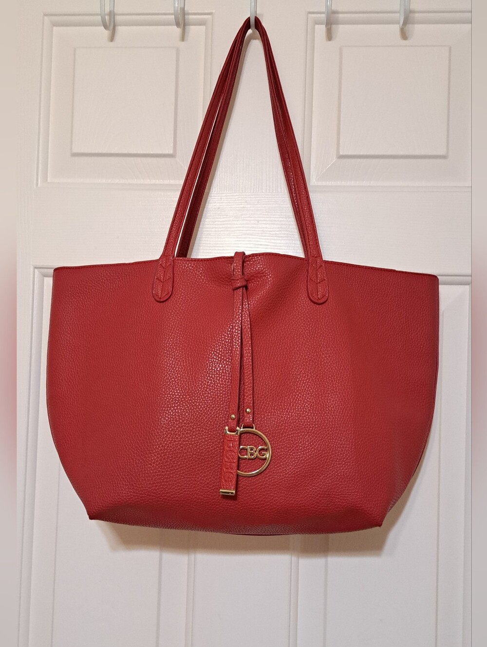 BCBGMAXAZRIA Red Tote Bag